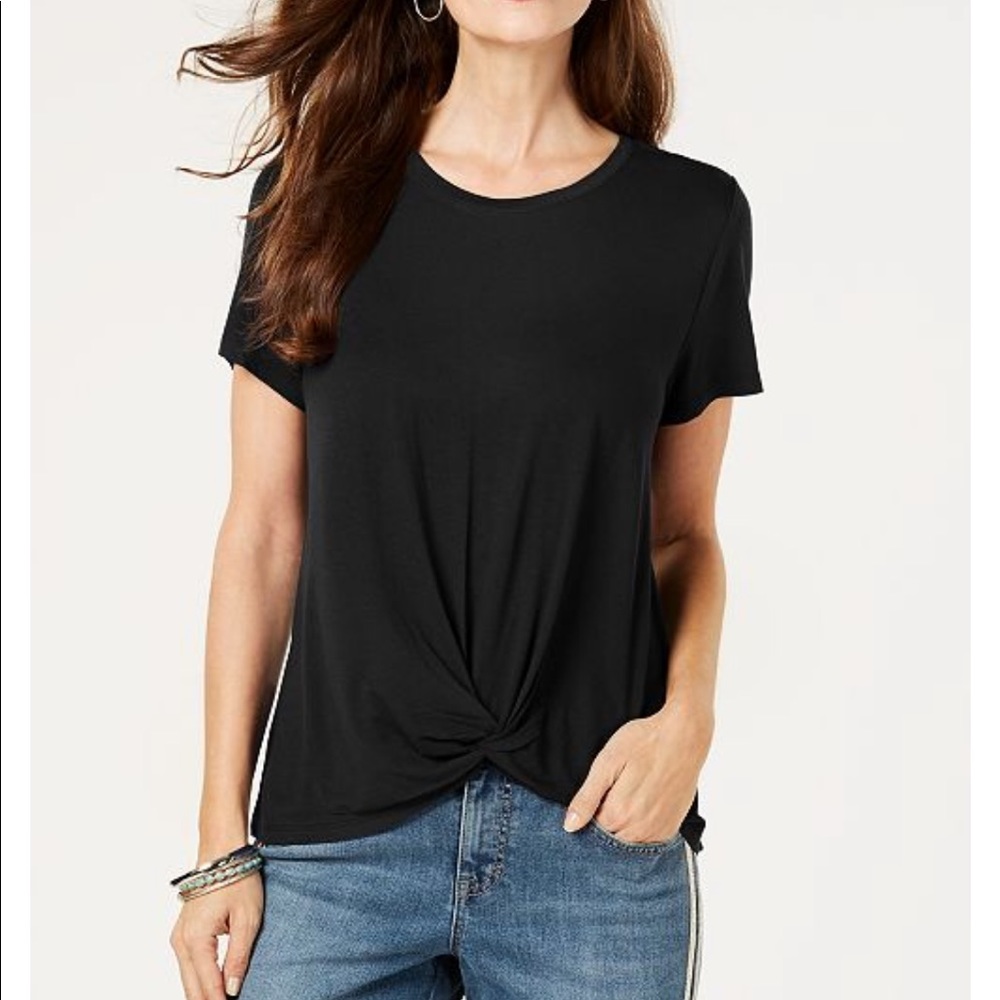 Style & Co Twist Front Top
